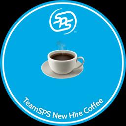 Drop artwork for TeamSPS New Hire Coffee — April 2023