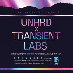 Drop artwork for UNHRD X TRANSIENT LABS AFTER PARTY