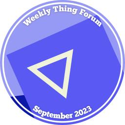 Drop artwork for Weekly Thing Forum Launch