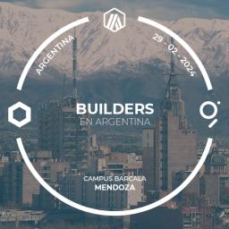 Drop artwork for Builders en Argentina | The Graph, Arbitrum & Chainlink